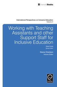 Cover image: Working with Teachers and Other Support Staff for Inclusive Education 9781784416126