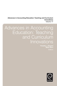 Cover image: Advances in Accounting Education 9781784416461