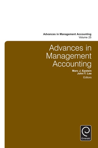 Cover image: Advances in Management Accounting 9781784416508