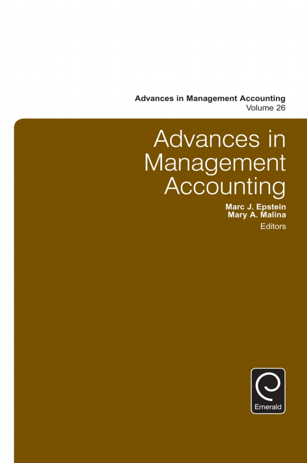 Advances in Management Accounting