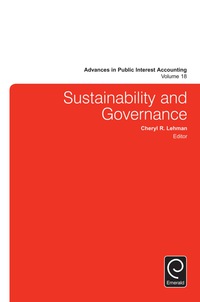 Cover image: Sustainability and Governance 9781784416546