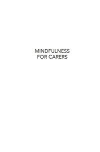 Omslagafbeelding: Mindfulness for Carers 9781849056540
