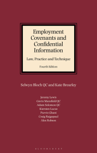 Imagen de portada: Employment Covenants and Confidential Information: Law, Practice and Technique 4th edition 9781780432182