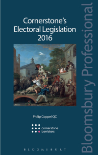 Omslagafbeelding: Cornerstone’s Electoral Legislation 2016 1st edition 9781784512613
