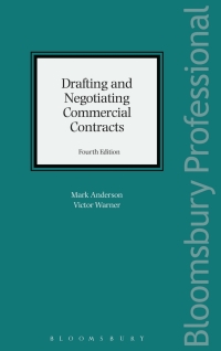 Cover image: Drafting and Negotiating Commercial Contracts 4th edition 9781784512668