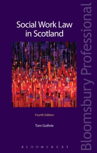 Imagen de portada: Social Work Law in Scotland 4th edition 9781784513245