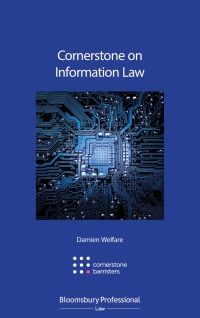 Imagen de portada: Cornerstone on Information Law 1st edition 9781784514112