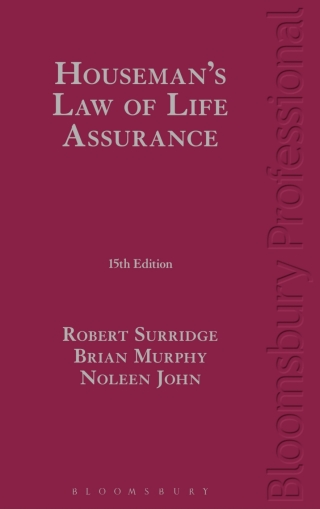 Imagen de portada: Houseman's Law of Life Assurance 15th edition 9781784514488