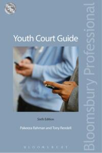 Imagen de portada: Youth Court Guide 6th edition 9781784516956