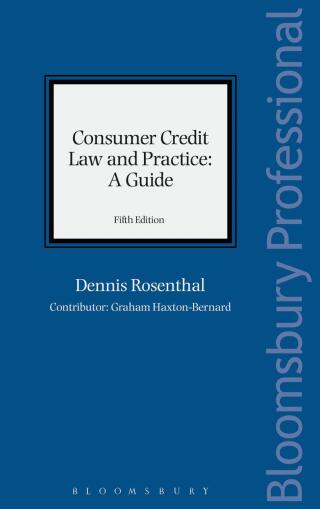 Cover image: Consumer Credit Law and Practice - A Guide 5th edition 9781784518363