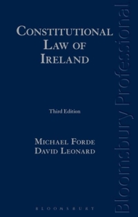 Imagen de portada: Constitutional Law of Ireland 1st edition