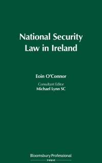 Imagen de portada: National Security Law in Ireland 1st edition