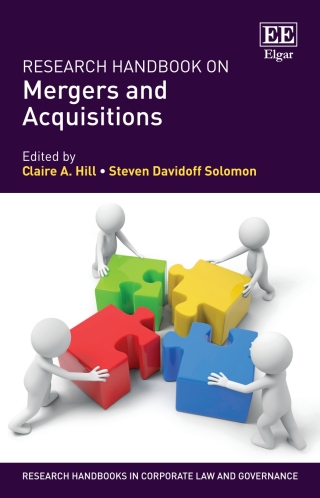 Imagen de portada: Research Handbook on Mergers and Acquisitions 1st edition 9781784711474