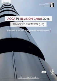 Cover image: ACCA P6 Revision Cards 10th edition 9781784801229