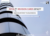 Cover image: ACCA F1 Revision Cards 2016/2017 9781784801885