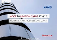 Cover image: ACCA F4 Revision Cards 2016/2017 9781784802554
