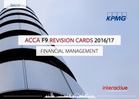 Cover image: ACCA F9 Revision Cards 2016/2017 9781784802608
