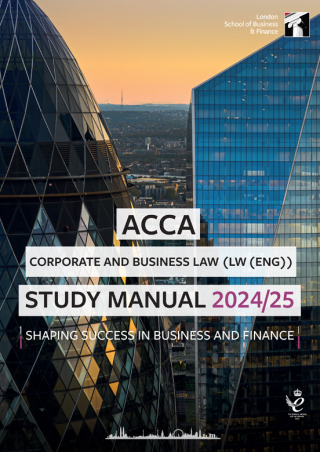 Cover image: ACCA LW (ENG) Study Manual 2024/25 6th edition 9781784803186