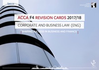 Cover image: ACCA F4 Revision Card 2017/18 9781784804015