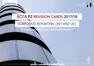 Cover image: ACCA P2 Revision Card 2017/18 9781784804565