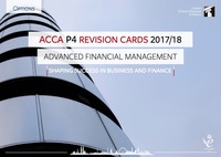 Cover image: ACCA P4 Revision Card 2017/18 9781784804589