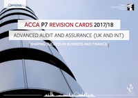 Cover image: ACCA P7 Revision Card 2017/18 9781784804619