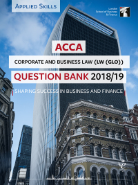 Cover image: ACCA LW (GLO) Question Bank 2018/19 1st edition 9781784806088