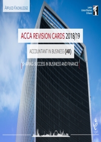 Cover image: ACCA AB Revision Card 2018/19 1st edition 9781784806347