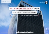 Cover image: ACCA PM Revision Card 2018/19 1st edition 9781784806392