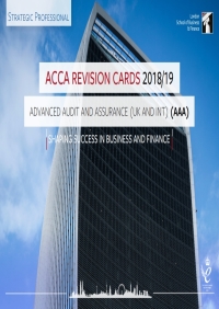 Cover image: ACCA AAA Revision Card 2018/19 1st edition 9781784806477