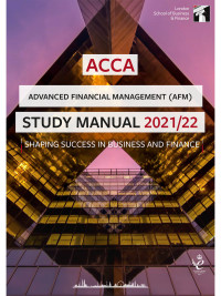 Cover image: ACCA AFM Study Manual 2021/22 4th edition 9781784808815