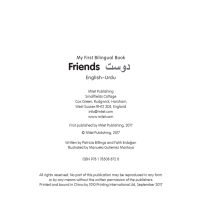 Imagen de portada: My First Bilingual Book–Friends (English–Urdu) 9781785088728