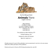 表紙画像: My First Bilingual Book–Animals (English–German) 9781840596137