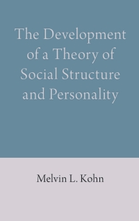 Cover image: The Development of a Theory of Social Structure and Personality 1st edition 9781785270666