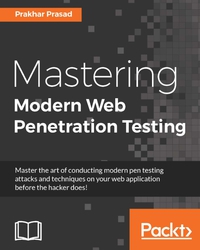 Immagine di copertina: Mastering Modern Web Penetration Testing 1st edition 9781785284588