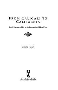 صورة الغلاف: From Caligari to California 1st edition 9781571810250