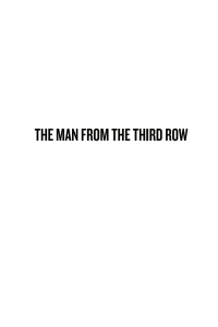 صورة الغلاف: The Man from the Third Row 1st edition 9781785332500