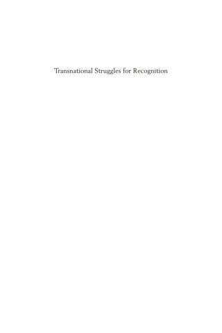 Cover image: Transnational Struggles for Recognition 1st edition 9781785333118