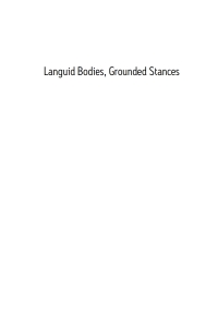 Cover image: Languid Bodies, Grounded Stances 1st edition 9781785333682