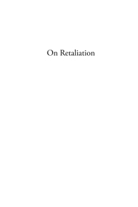 Cover image: On Retaliation 1st edition 9781785334184