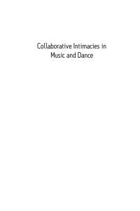 Omslagafbeelding: Collaborative Intimacies in Music and Dance 1st edition 9781785334535