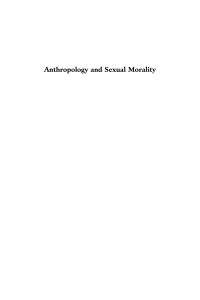 Cover image: Anthropology and Sexual Morality 1st edition 9781845450915