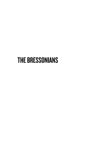 Cover image: The Bressonians 1st edition 9781785335716