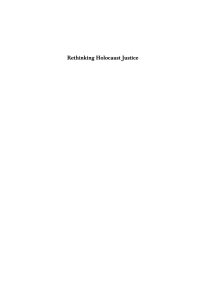 Cover image: Rethinking Holocaust Justice 1st edition 9781785336973