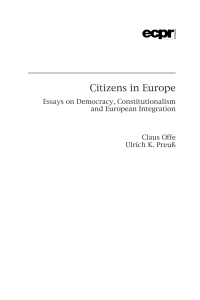 表紙画像: Citizens in Europe 1st edition 9781785522383
