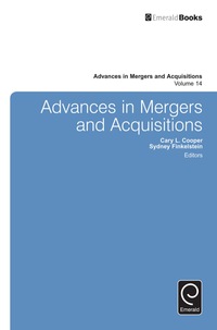 Imagen de portada: Advances in Mergers and Acquisitions 9781785600913