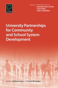 Cover image: University Partnerships for Community and School System Development 9781785601330