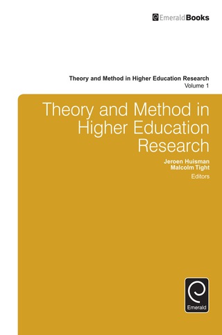 Imagen de portada: Theory and Method in Higher Education Research 9781785602870