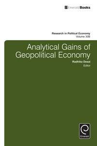 Cover image: Analytical Gains of Geopolitical Economy 9781785603372