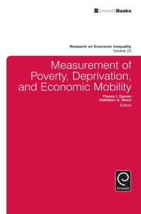 Cover image: Measurement of Poverty, Deprivation, and Social Exclusion 9781785603877